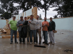 The Crew After a Successful Pour